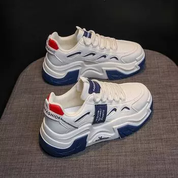 Женская модная обувь весна-осень дышащие кроссовки на платформе удобные кроссовки на шнуровке из вулканизированной кожи Tenis De Mujer 35