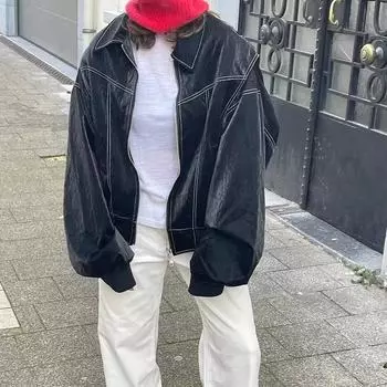 Женская модная однотонная куртка большого размера с длинным рукавом и отворотом на молнии из искусственной кожи, осенняя женская мотоциклетная куртка XXS зелёный