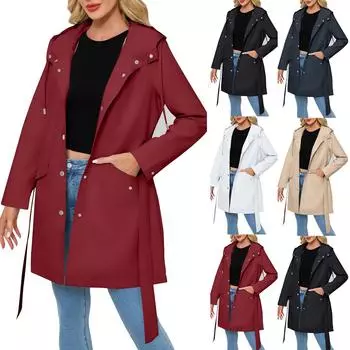 Женская модная однотонная куртка с длинным рукавом на молнии с капюшоном L бежевый