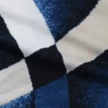 Женская модная повседневная блузка на пуговицах с длинным рукавом и винтажным принтом U-образным вырезом S бежевый