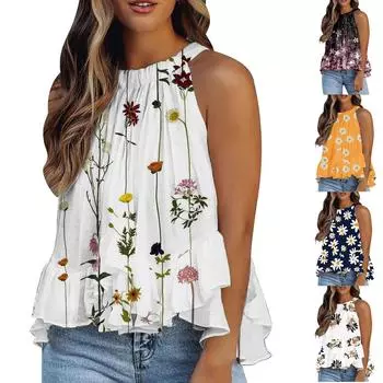 Женская модная повседневная блузка с градиентным принтом в стиле пэчворк, топы с градиентом M