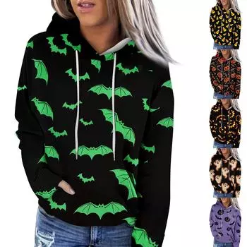 Женская модная повседневная блузка с круглым вырезом и коротким рукавом с принтом XL