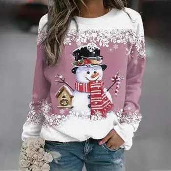 Женская модная повседневная футболка с длинным рукавом и круглым вырезом и топ S темно-синий