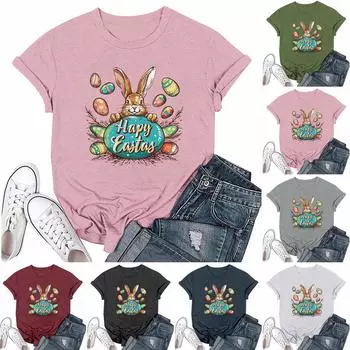 Женская модная повседневная футболка с круглым вырезом и короткими рукавами S винный