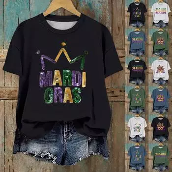 Женская модная повседневная футболка с заниженной линией плеч, коротким рукавом и круглым вырезом L