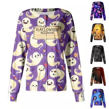 Женская модная повседневная куртка-кардиган средней длины с цветочным принтом, пальто S чёрный