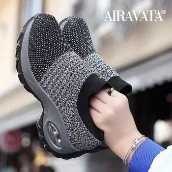 Женская модная повседневная обувь, дышащие нескользящие кроссовки на воздушной подушке 37 фиолетовый