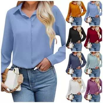 Женская модная повседневная однотонная футболка с v-образным вырезом на груди и семиточечным рукавом-кардиганом L чёрный