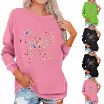 Женская модная повседневная однотонная толстовка с длинным рукавом XXXL зелёный