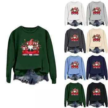 Женская модная повседневная однотонная толстовка с длинным рукавом XXXL