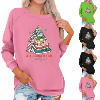 Женская модная повседневная однотонная толстовка с длинным рукавом XXL чёрный