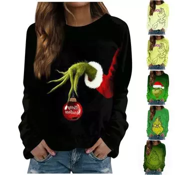 Женская модная повседневная однотонная толстовка с длинным рукавом L