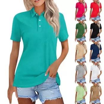 Женская модная повседневная рубашка с отворотом и коротким рукавом с принтом, женские топы на пуговицах XXXL