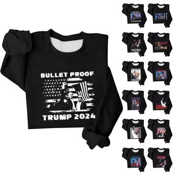 Женская модная повседневная свободная футболка с принтом и круглым вырезом с разрезом и длинным рукавом, женский топ XXXL винный