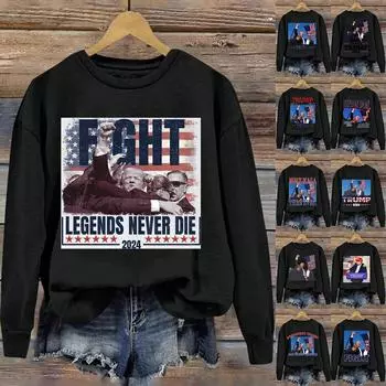 Женская модная повседневная свободная футболка с разрезом и круглым вырезом с длинным рукавом с принтом, женский топ XL серый