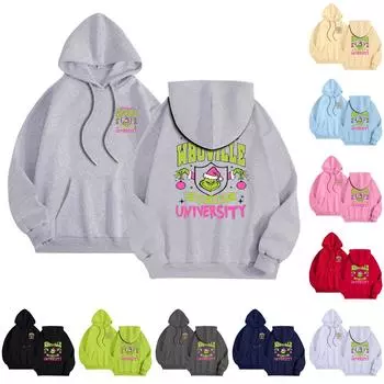 Женская модная повседневная свободная толстовка с длинным рукавом и принтом L