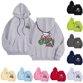 Женская модная повседневная свободная толстовка с длинным рукавом и принтом XXL розовый