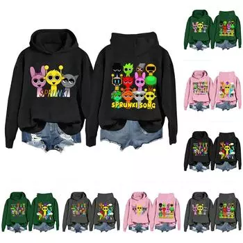 Женская модная повседневная свободная толстовка с длинным рукавом и принтом музыкальной игры L армия зеленый