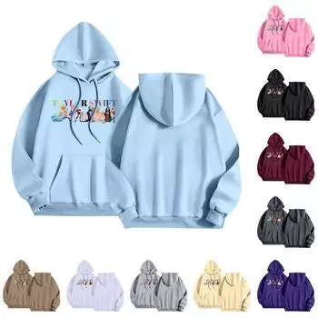 Женская модная повседневная свободная толстовка с круглым вырезом и длинными рукавами L бежевый