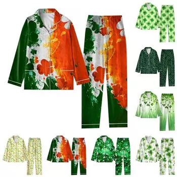 Женская модная, повседневная, удобная домашняя одежда с круглым вырезом и длинными рукавами XL