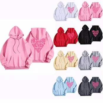 Женская модная повседневная универсальная повседневная толстовка с капюшоном, повседневная толстовка с длинными рукавами и нашивками сверху M чёрный