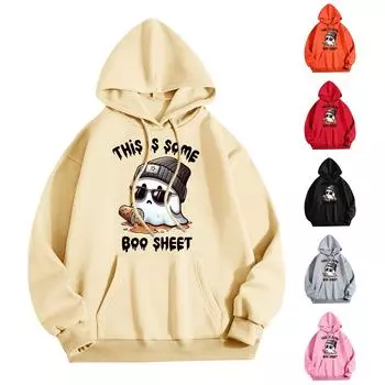 Женская модная повседневная универсальная повседневная толстовка с капюшоном, повседневная толстовка с длинными рукавами и нашивками сверху XL оранжевый