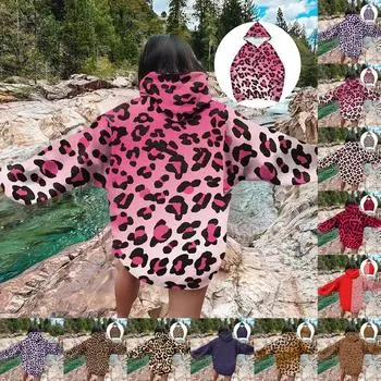 Женская модная повседневная универсальная повседневная толстовка с капюшоном с принтом XXXL розовый