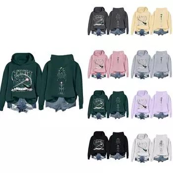 Женская модная повседневная универсальная повседневная толстовка с капюшоном, повседневная толстовка с длинными рукавами и нашивками сверху L бежевый