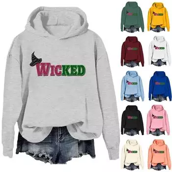 Женская модная повседневная универсальная повседневная толстовка с капюшоном, повседневная толстовка с длинными рукавами и нашивками сверху L бежевый