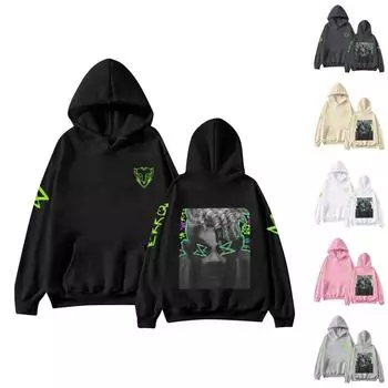 Женская модная повседневная универсальная повседневная толстовка с капюшоном, повседневная толстовка с длинными рукавами и нашивками сверху L бежевый