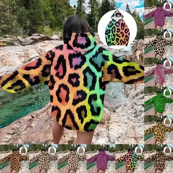 Женская модная повседневная универсальная повседневная толстовка с капюшоном с принтом L бежевый