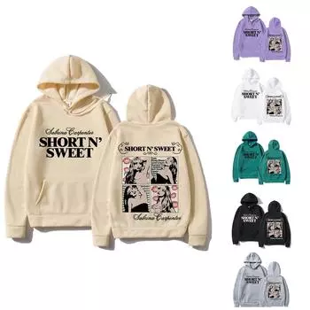 Женская модная повседневная универсальная повседневная толстовка с капюшоном, повседневная толстовка с длинными рукавами и нашивками сверху L бежевый