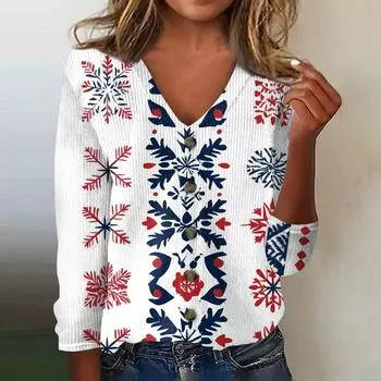 Женская модная принтованная длинная рукава вязаный кардиган куртка на пуговицах L армия зеленый