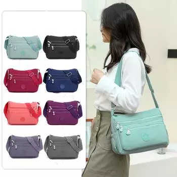 Женская модная простая сумка через плечо, повседневная легкая сумка-мессенджер, большая вместительная сумка для мамы one size серый