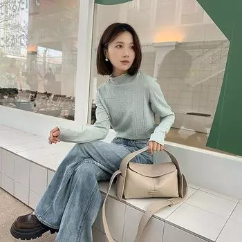 Женская модная ретро сумка через плечо большой емкости, сумка-мессенджер из коровьей кожи красный