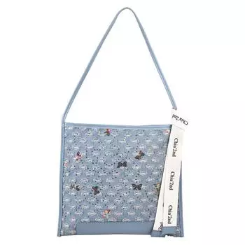 Женская модная рваная джинсовая сумка подмышками, большая вместительная сумка на плечо, длина 34 см, ширина дна 2 см, высота 31 см синий