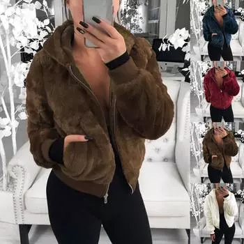 Женская модная стеганая однотонная куртка с капюшоном на молнии, свободная, мягкая, плотная, с карманами, осенне-зимняя куртка L бежевый