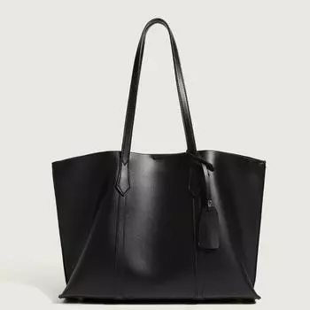 Женская модная сумка большой вместимости, новая женская повседневная сумка через плечо из искусственной кожи, простая универсальная сумка-тоут для покупок