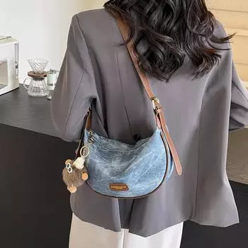 Женская модная сумка через плечо чёрный