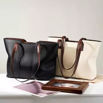 Женская модная сумка через плечо большой вместимости, кожаная роскошная дизайнерская сумка, сшитая горизонтальная квадратная сумка