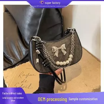 Женская модная сумка через плечо и почтальонку Niche Design 2025 года джинсовый синий