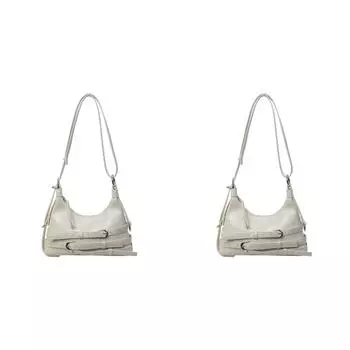 Женская модная сумка через плечо из искусственной кожи с регулируемым ремешком, простая сумка-портфель (белый)