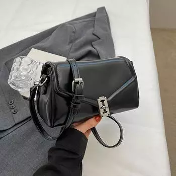 Женская модная сумка через плечо из мягкой кожи, новая простая универсальная маленькая квадратная сумка, сумки через плечо в корейском стиле (20cm<Max Length<30cm)