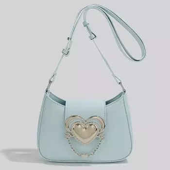 Женская модная сумка через плечо, новая дизайнерская сумка из искусственной кожи на весну и осень с металлической пряжкой, сумка для дальних поездок через подмышку