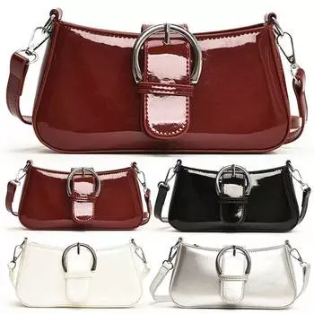 Женская модная сумка через плечо, однотонная универсальная сумка на слинге, повседневная сумка с регулируемым ремешком для подмышек, женская дорожная сумка серебряный