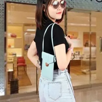 Женская модная сумка через плечо с замком и замком, прозрачный кошелек с сенсорным экраном для телефона темно-розовый