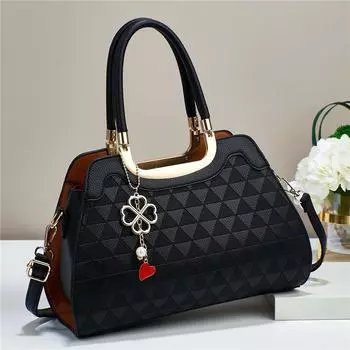 Женская модная сумка через плечо, сумки-саквояж из искусственной кожи, большая вместительная сумка с плечевым ремнем для женщин, кошельки для ноутбуков, рабочие сумки с верхней ручкой