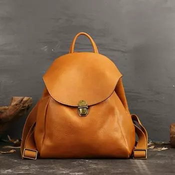 Женская модная сумка из натуральной кожи, женский рюкзак, винтажный верхний слой из коровьей кожи, студенческая сумка, повседневный дорожный рюкзак для женщин чёрный