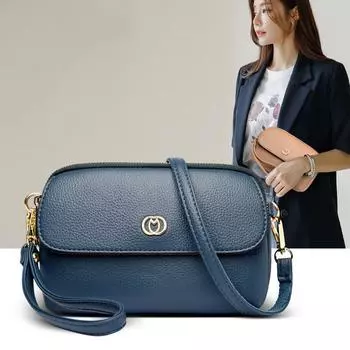 Женская модная сумка-мессенджер, маленькая квадратная сумка через плечо, высококачественная мягкая кожаная женская сумка для мам красный