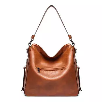 Женская модная сумка на молнии спереди, мягкая сумка через плечо из искусственной кожи, женская сумка-тоут, большая вместительная сумка на ремне